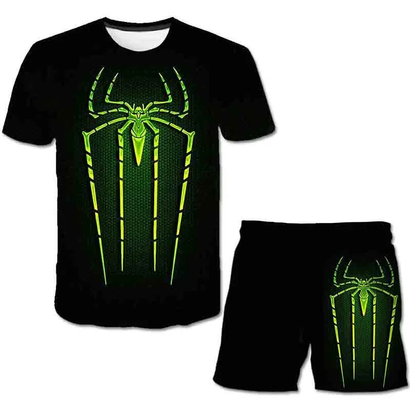 Ensemble Enfant Marvel Spider-Man – T-Shirt + Short Respirant, 4-6 Ans Soldes-ShopOnline