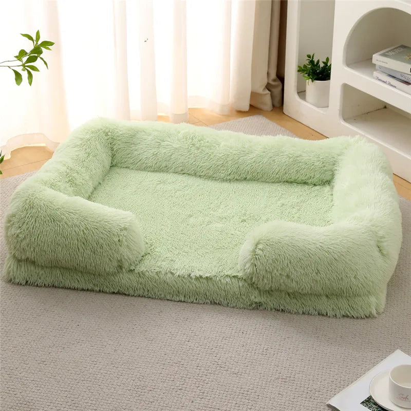 Luxury Winter Warm Large Dog Sofa Bed Dog Kneel Cat Mats House Cushion Pet Sleeping Sofa Beds Mat for Large and Small Dog Soldes-ShopOnline