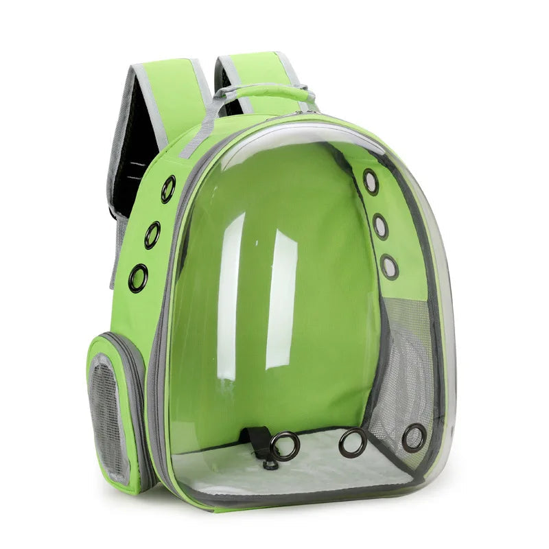 Cat bag  pet backpack for going out  portable transparent space capsule  pet bag  panoramic cat products  breathable backpack Soldes-ShopOnline