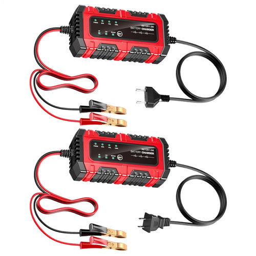 Car Battery Trickle Charger and Maintainer 1.5A 6V/12V Truck Trickle Battery Charger Automatic Tender Maintainer for Motorcycle Soldes-ShopOnline