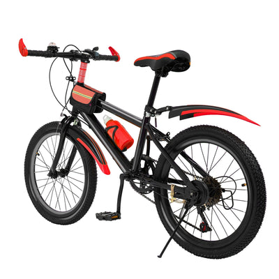VTT Enfant 20 Pouces 7 Vitesses - Vélo Montagne Ajustable Garçons & Filles 130-150cm Soldes-ShopOnline