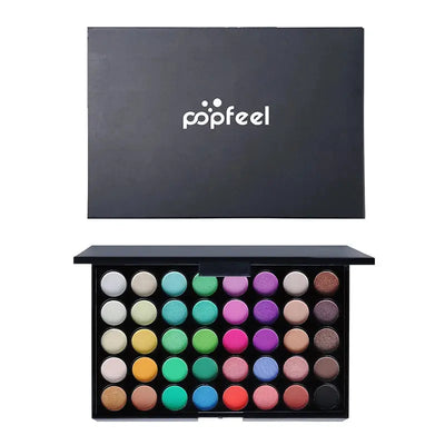 POPFEEL Palette d'ombres à paupières de 40 couleurs Palette d'ombres à paupières marron de maquillage facile et longue durée, palette d'ombres à paupières multicolores Top Quality pour Fille/Femme - Soldes-ShopOnline
