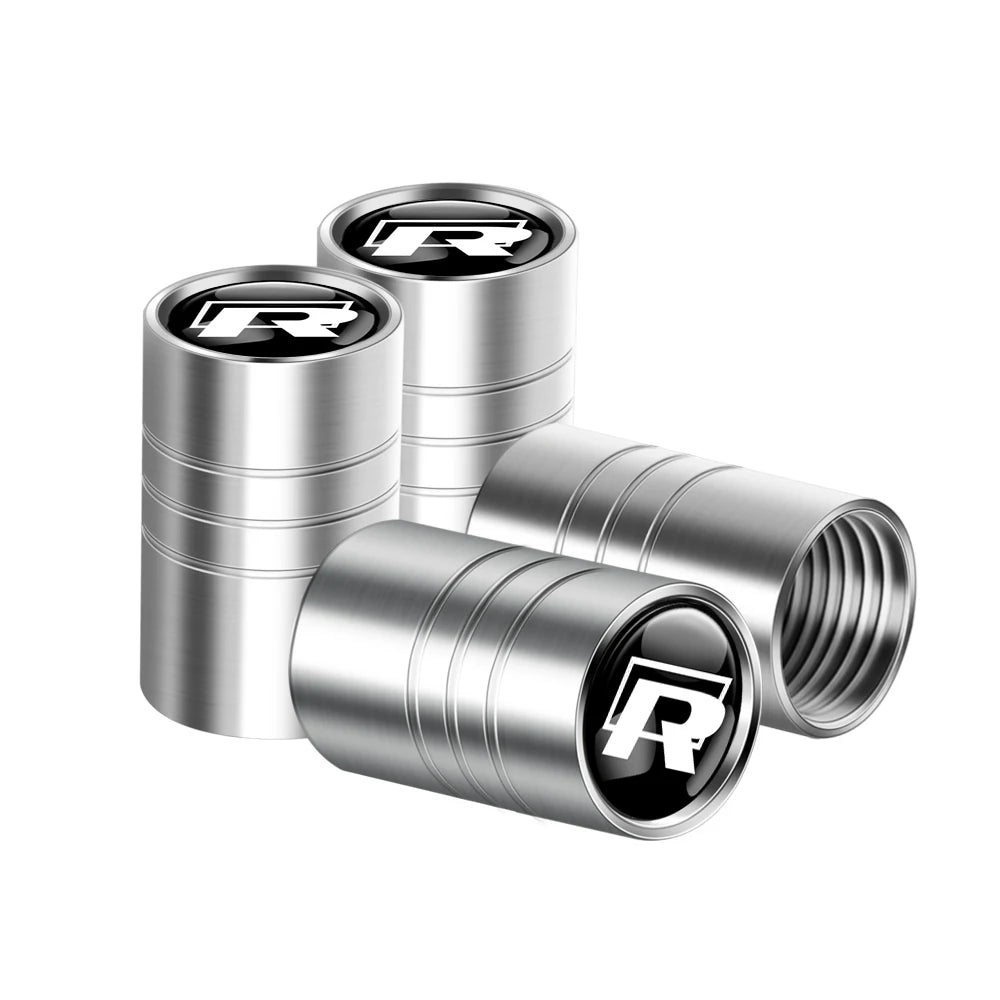 4Pcs Metal Car Wheel Tire Valve Caps Cover Accessorie For Volkswagen GTI Golf 6 7 Polo VW R-Line CC Passat B6 Tiguan Tharu Jetta Soldes-ShopOnline