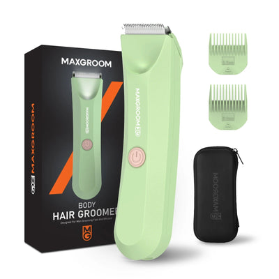 MAXGROOM Body Hair Trimmer Shaver for Men Ball Trimmer for Groin Pubic Replaceable Ceramic Blade Electric IXP7Waterproof Clipper Soldes-ShopOnline