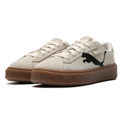 Puma Women's Shoes Suede Platform Cutout Wns Sports Shoes Low-Top Lightweight Comfortable Casual Shoes 397233-02 Soldes-ShopOnline