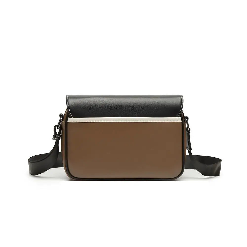 Sacoche Messenger Homme Cuir PU – Multi-Poches, Style Vintage, Bandoulière Réglable & Voyage Soldes-ShopOnline
