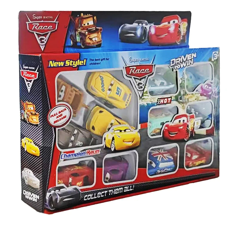 Pack 12 Mini Voitures Disney Pixar Cars – Flash McQueen, Jackson Storm & Plus | Friction Pull-Back, PVC, Échelle 1:55, Enfants 4+ Soldes-ShopOnline