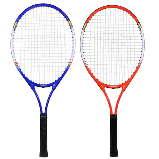 Raquette de tennis pour adultes 27 pouces Raquette de force Bleu et Rouge adolescents hommes femmes haute élasticité Entraînement Professionnel - Soldes-ShopOnline