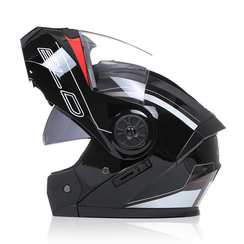 Casque Moto Modulable BLD Flip-Up – Visière Anti-Buée, Certifié E-Mark Soldes-ShopOnline