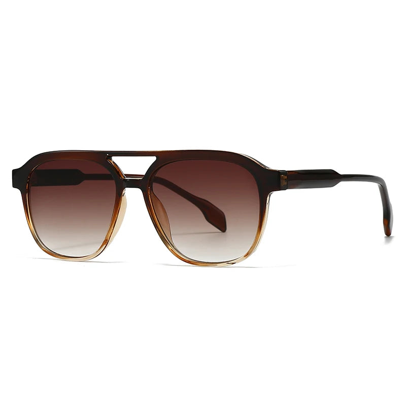 New Retro Acrylic Insert Square Frame Sunglasses Driving Sunglasses Men's Cross-Border Large Frame Glasses 28007 Soldes-ShopOnline
