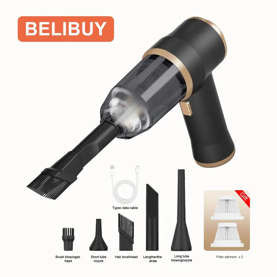 Aspirateur de voiture sans fil pour le nettoyage des tapis de chambre à coucher Machine de nettoyage d'appareils ménagers à fonction haute puissance portable - Soldes-ShopOnline