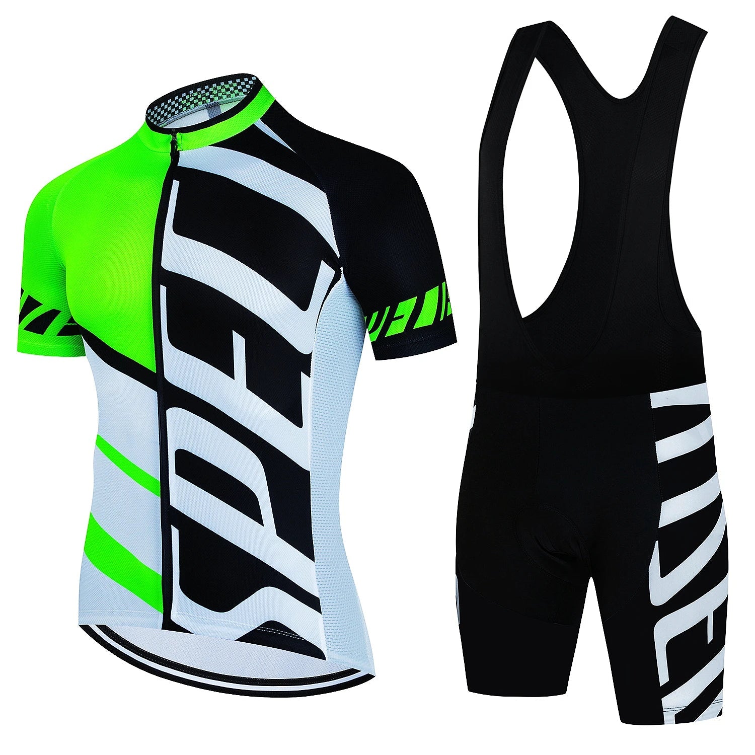 Tenue Cyclisme Homme Pro MTB – Maillot + Cuissard Été, Gel Respirant, SPF30, Fermeture Zip Soldes-ShopOnline