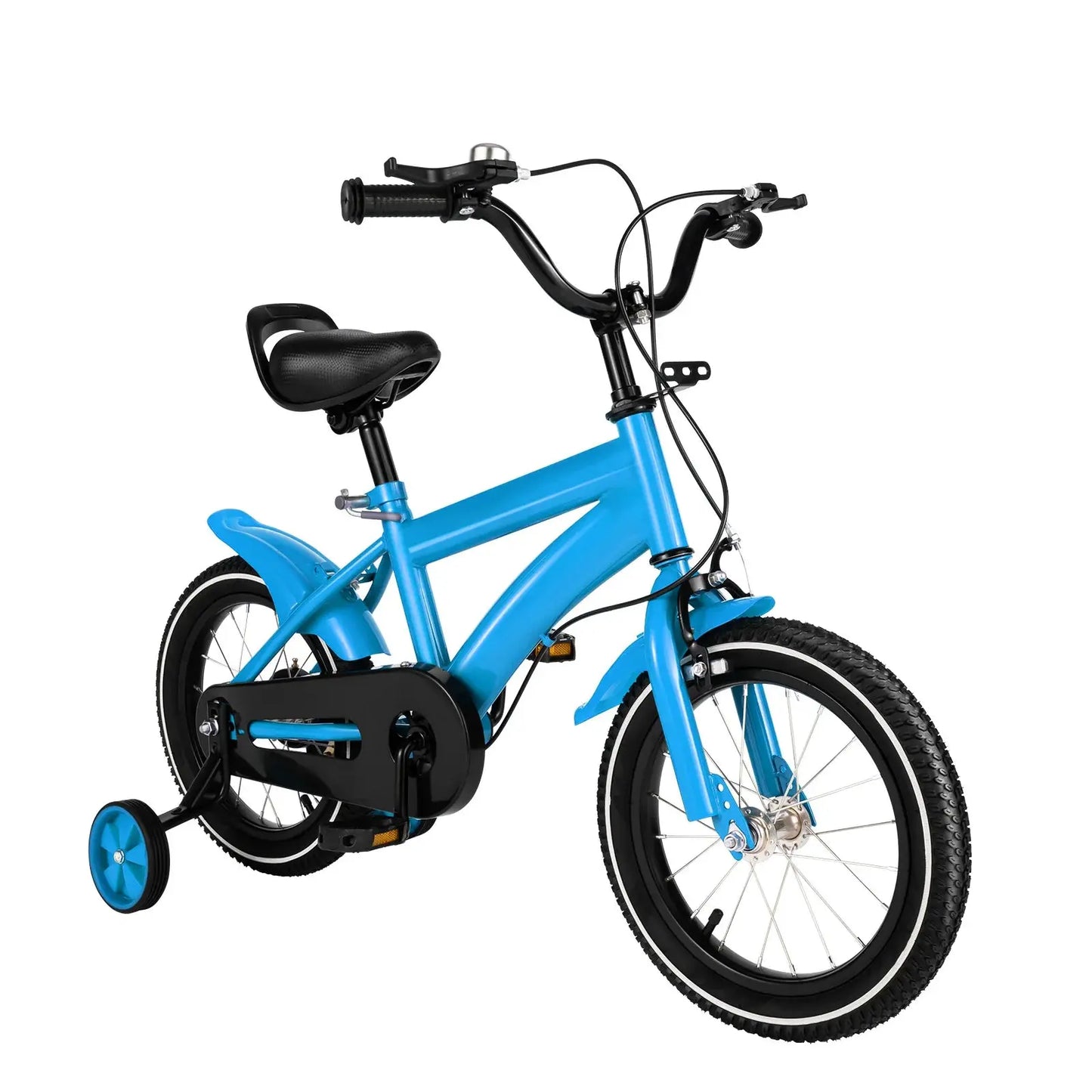 Vélo pour enfants de 14 pouces Vélo réglable en hauteur avec roues d'entraînement pour garçons et filles de 2 à 5 ans (rouge/bleu/jaune/blanc) - Soldes-ShopOnline