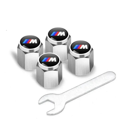 Good 4Pcs Car Wheel Tire Styling Tire Valve Air Nut Cover Car Logo Accessories for BMW E46 E52 E53 E60 E90 E91 F30 F20 F10 F15 M Soldes-ShopOnline