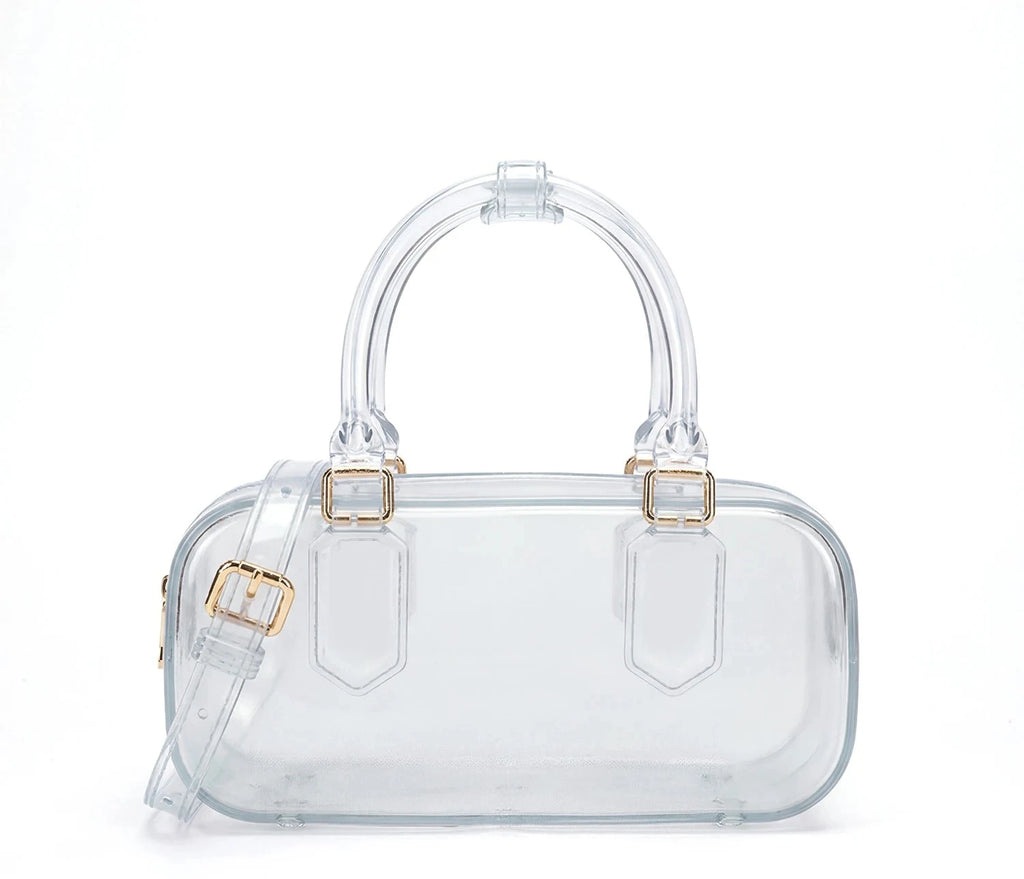 New Korean style fresh and cute womens bowling bag PVCwaterproof unique and versatile Boston bag womens crossbodybag and handbag Soldes-ShopOnline