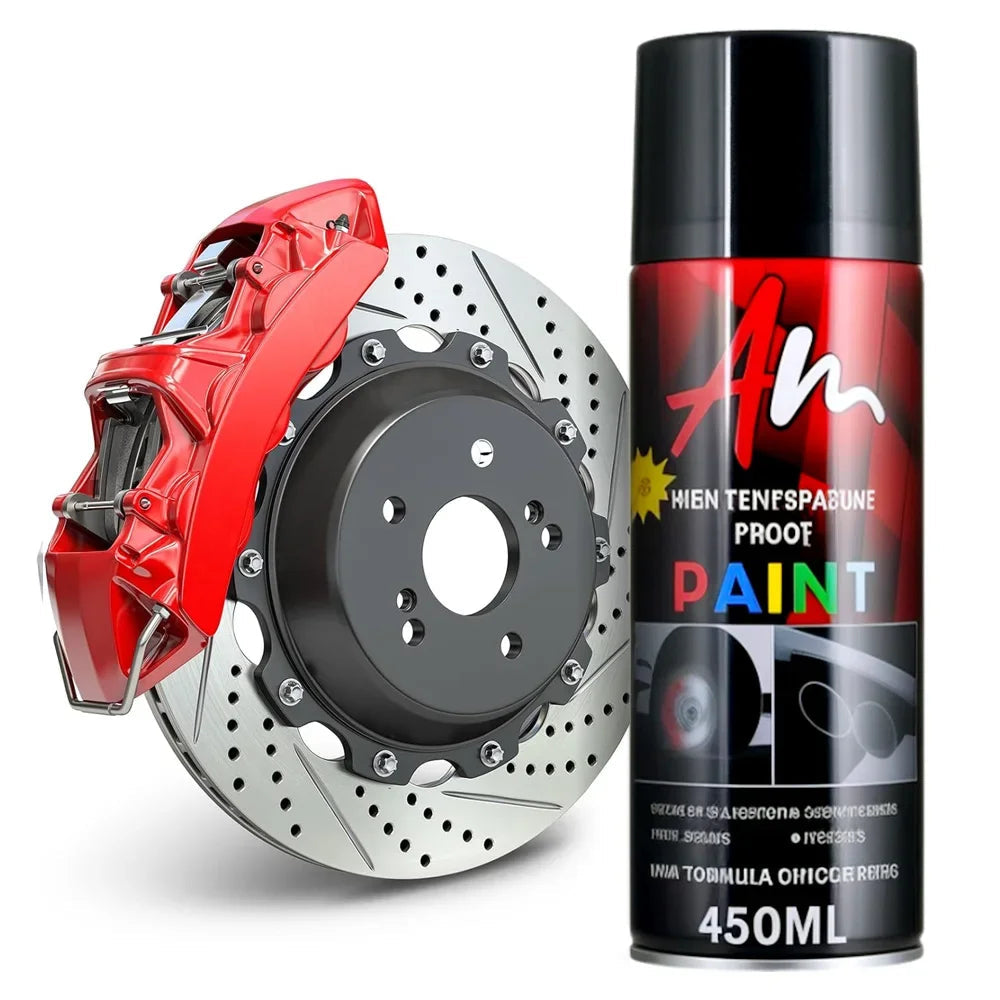 High Temp Resistance DIY Brake Caliper Paint 2K Aerosol Spray Can Glossy Glamour Finish Black Yellow Blue Red Green Silver gold Soldes-ShopOnline
