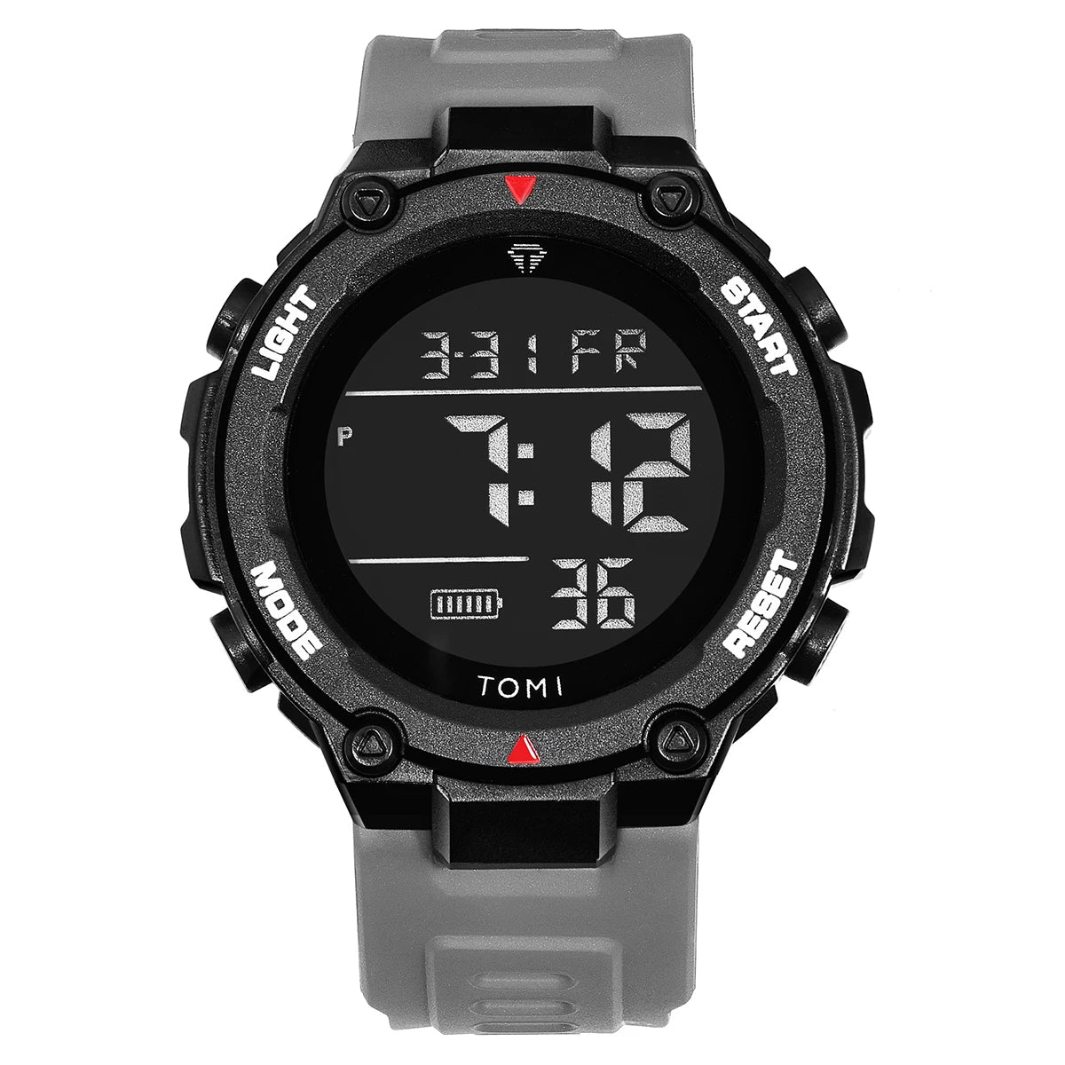 TOMI – Montre Tactique Digitale Militaire | 4 Modes Sport, Chrono, Lumineuse, Étanche 3 Bar, Randonnée & Outdoor Soldes-ShopOnline