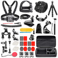 Kit Aventure Pro 50-en-1 – GoPro 13/12/11, DJI Action 5/4, Insta360 Ace – Fixations 360° & Valise Étanche IP68 Soldes-ShopOnline