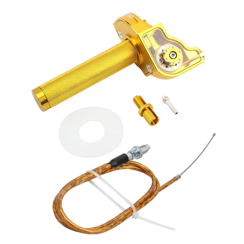 Poignée Gaz CNC Aluminium PowerMotor 22mm – Moto, Scooter, ATV, Quad, 5 Coloris Soldes-ShopOnline