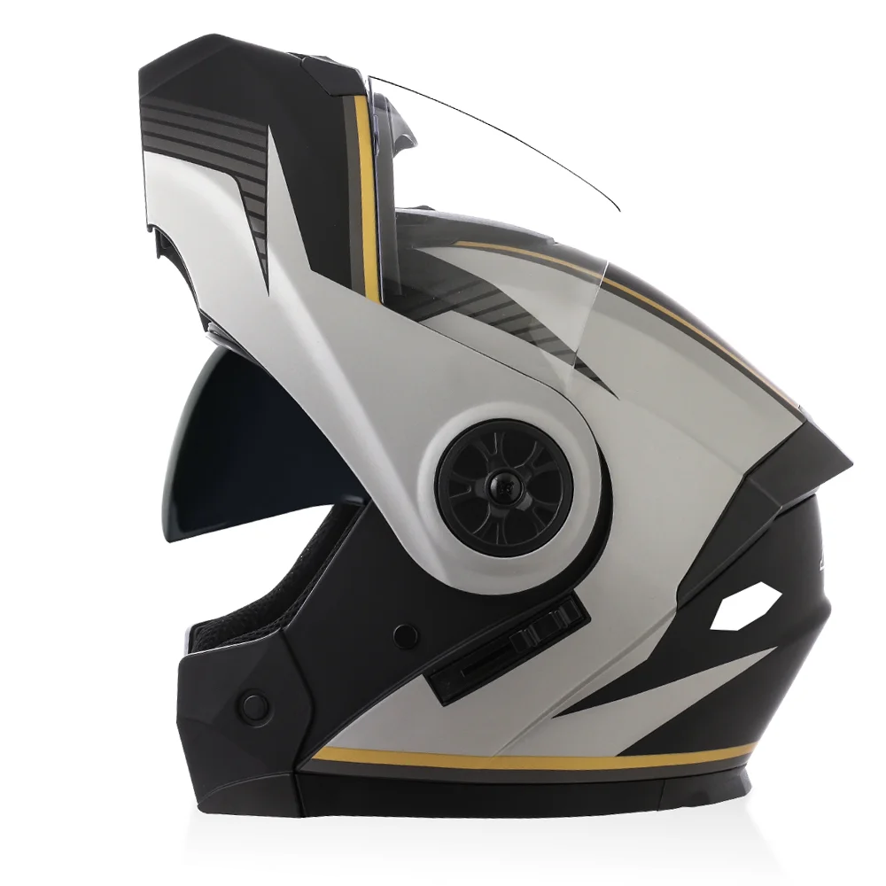Casque Moto Modulable BLD Flip-Up – Visière Anti-Buée, Certifié E-Mark Soldes-ShopOnline