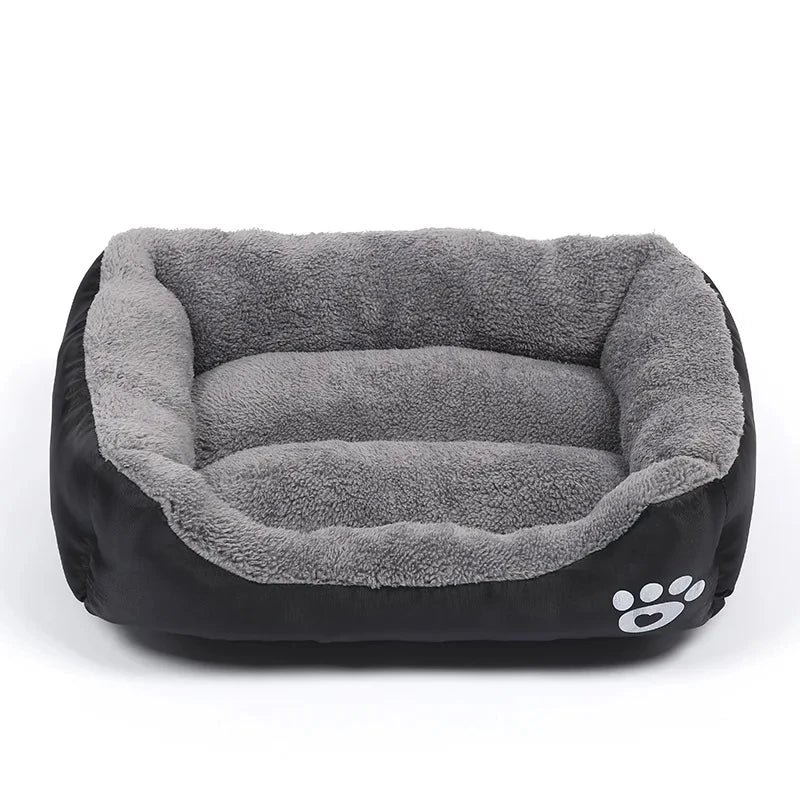 Canapé-Lit Carré Moelleux pour Grand Chien – Coussin Lavable Chaud Hiver, Niche Douce pour Chat et Chien Soldes-ShopOnline