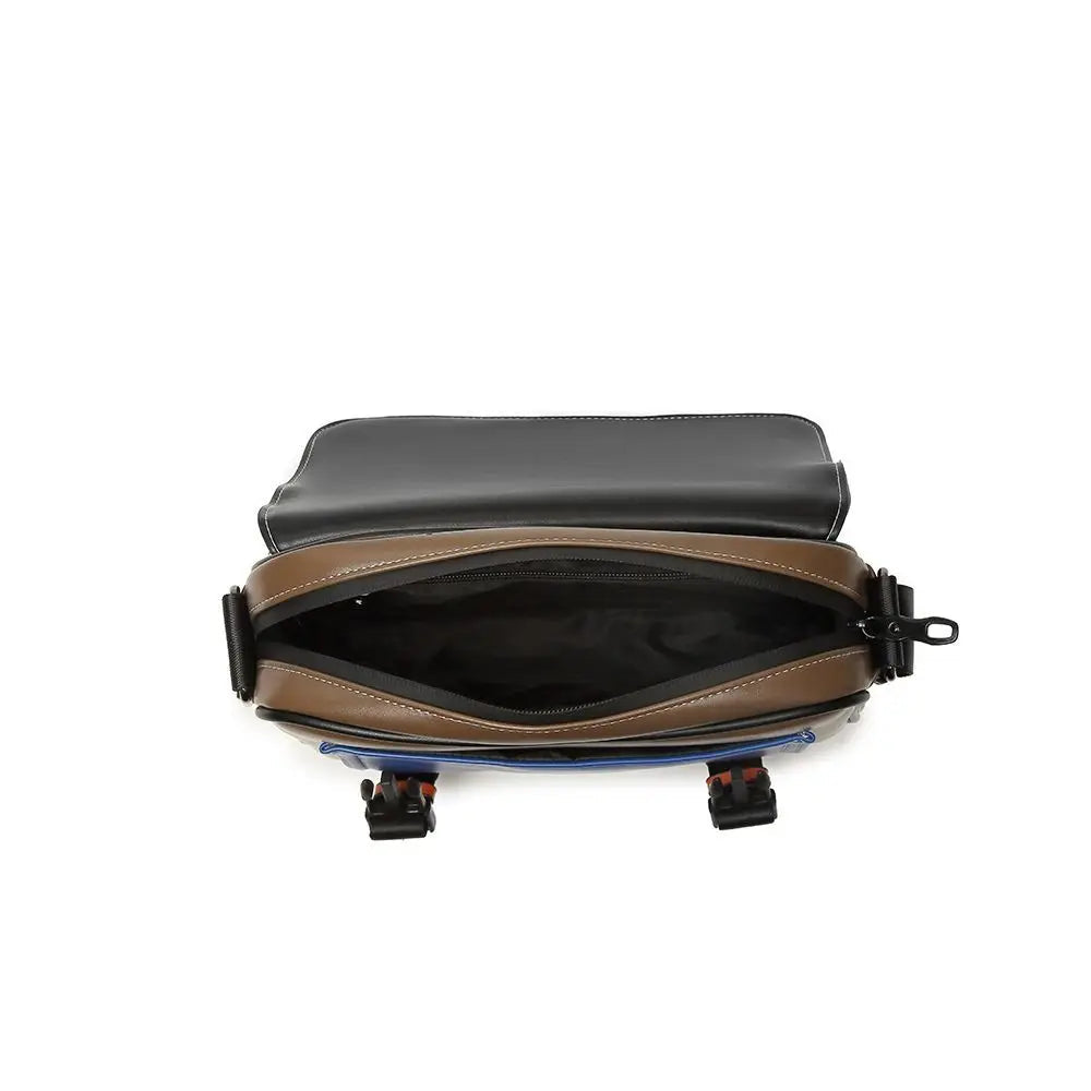 Sacoche Messenger Homme Cuir PU – Multi-Poches, Style Vintage, Bandoulière Réglable & Voyage Soldes-ShopOnline