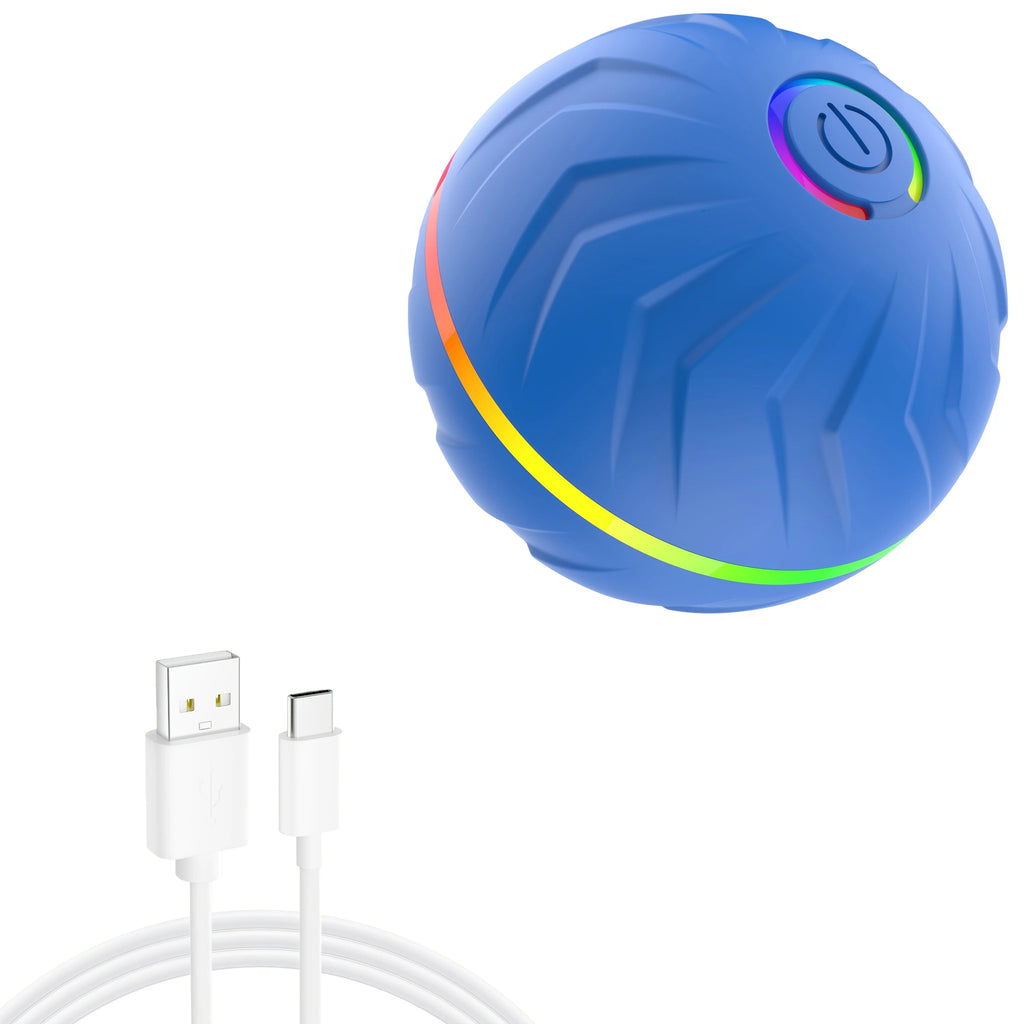 Intelligent dog toy, interactive pet toy, random rolling and jumping, colorful lights, long-lasting battery life of 4 hours, inc Soldes-ShopOnline