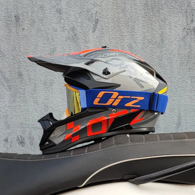 ORZ Professional Racing Motocross Helmet Off Road Helmet Motorcycle Off-Road Cartoon Childrenr ATV Motorcycle MTB Helmet Soldes-ShopOnline