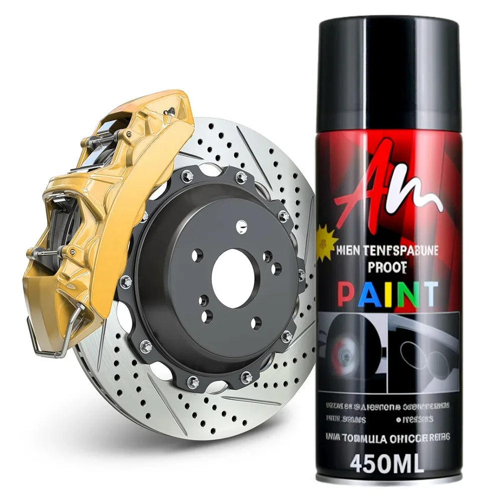 High Temp Resistance DIY Brake Caliper Paint 2K Aerosol Spray Can Glossy Glamour Finish Black Yellow Blue Red Green Silver gold Soldes-ShopOnline