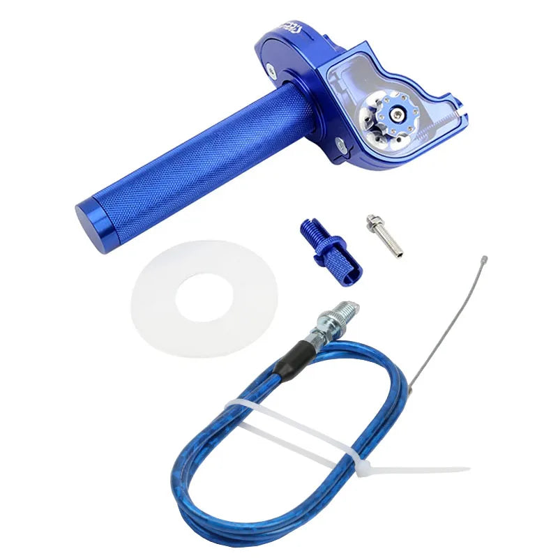 Poignée Gaz CNC Aluminium PowerMotor 22mm – Moto, Scooter, ATV, Quad, 5 Coloris Soldes-ShopOnline