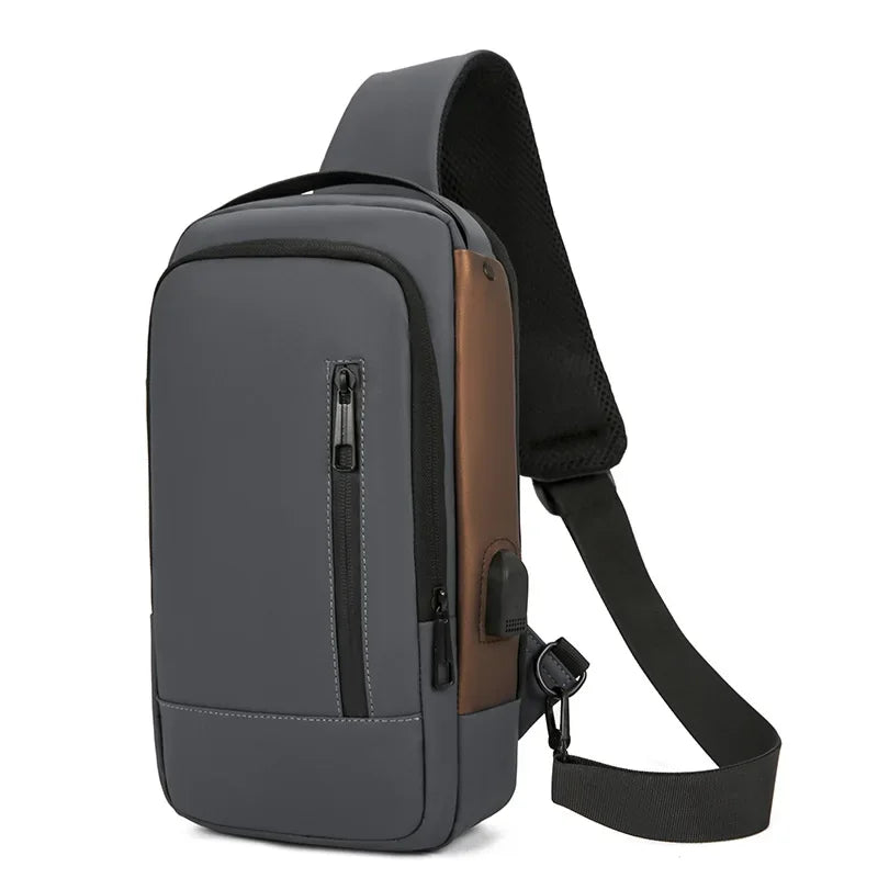 Sac Bandoulière Homme Anti-Vol – Cadenas Code, Port USB, Nylon, Voyage & Business Soldes-ShopOnline