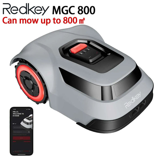 Tondeuse à gazon robotique C-TOF Redkey MGC800 MGC1000 Robot tondeuse à gazon Détection de rupture de câble Escalade 45% Contrôle de l'application Coupe automatique tondeuse à gazon intelligente High-tech Soldes-ShopOnline