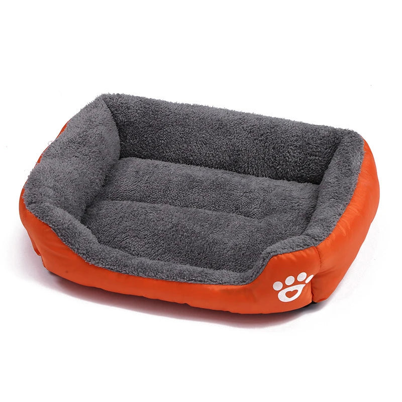 Canapé-Lit Carré Moelleux pour Grand Chien – Coussin Lavable Chaud Hiver, Niche Douce pour Chat et Chien Soldes-ShopOnline
