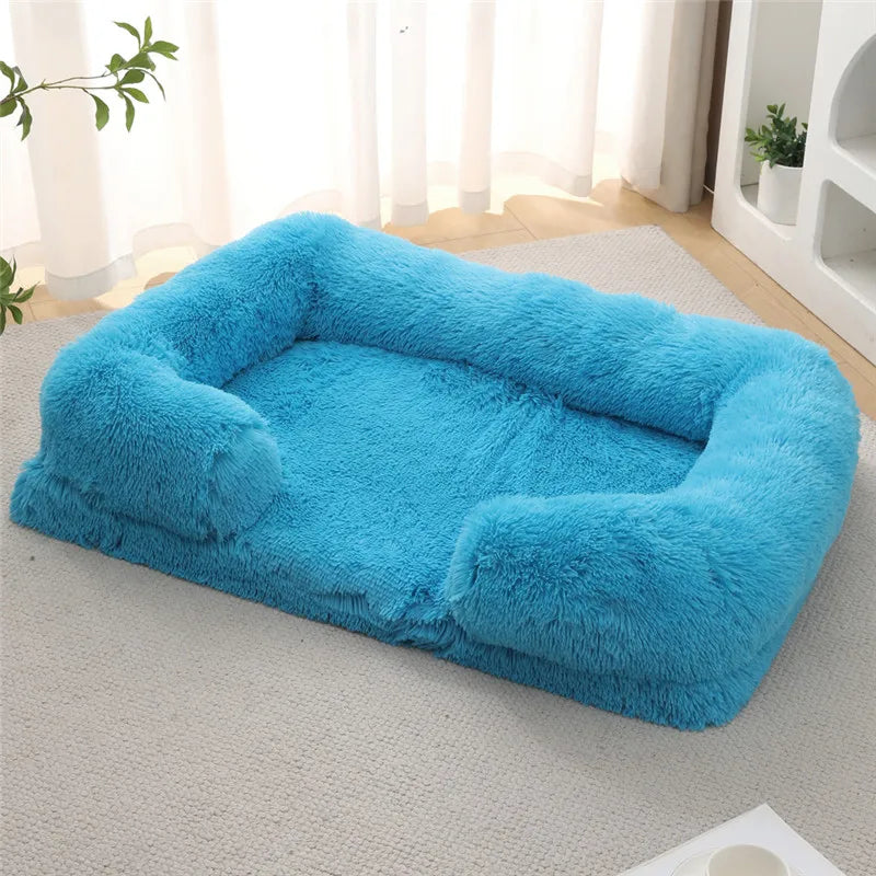 Luxury Winter Warm Large Dog Sofa Bed Dog Kneel Cat Mats House Cushion Pet Sleeping Sofa Beds Mat for Large and Small Dog Soldes-ShopOnline