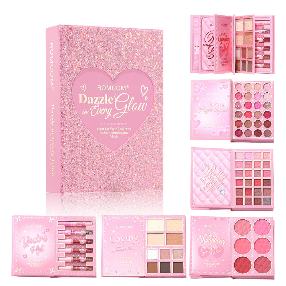 Palette Maquillage 5 Pages ROMCOM – Fards, Blush, Highlighter & Gloss Soldes-ShopOnline