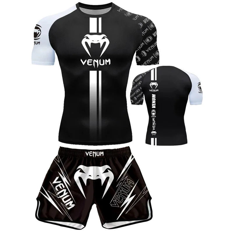 Ensemble Boxe MMA Venom UFC – T-Shirt + Short Séchage Rapide Soldes-ShopOnline