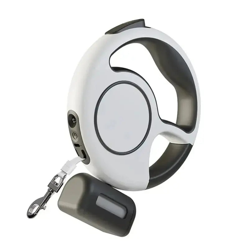 Laisse rétractable pour chien de 3 M avec lumière LED, 500mAh USB rechargeable, anti-tirait et laisse de marche de sécurité nocturne pour animal de compagnie - Soldes-ShopOnline