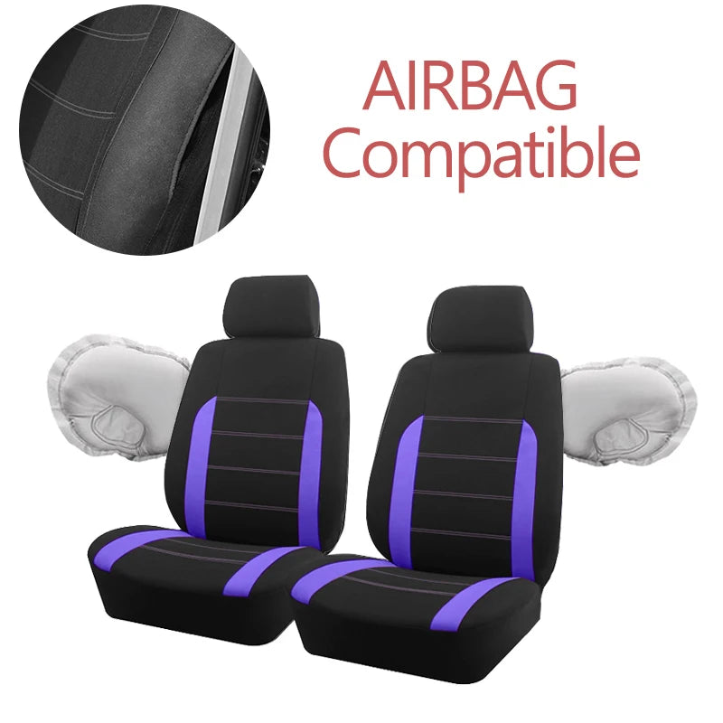 Housses de Siège Universelles AUTO PLUS – Tissu Polyester, 9 Pièces, Toutes Voitures Soldes-ShopOnline