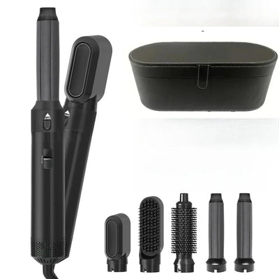 5 in 1 Hair Dryer Hot Comb Set Professional Curling Iron Hair Straightener Styling Tool For Professional Hair Dryer Household Soldes-ShopOnline