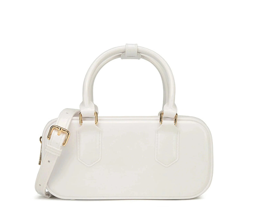New Korean style fresh and cute womens bowling bag PVCwaterproof unique and versatile Boston bag womens crossbodybag and handbag Soldes-ShopOnline