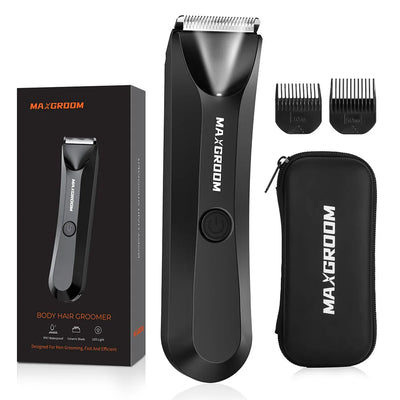 MAXGROOM Body Hair Trimmer Shaver for Men Ball Trimmer for Groin Pubic Replaceable Ceramic Blade Electric IXP7Waterproof Clipper Soldes-ShopOnline