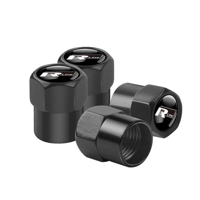 4Pcs Metal Car Wheel Tire Valve Caps Cover Accessorie For Volkswagen GTI Golf 6 7 Polo VW R-Line CC Passat B6 Tiguan Tharu Jetta Soldes-ShopOnline