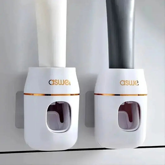 Améliorez votre salle de bain avec ce presse-dentifrice 1pc et ce support de rangement - Recharges automatiques de dentifrice en toute simplicité - Soldes-ShopOnline