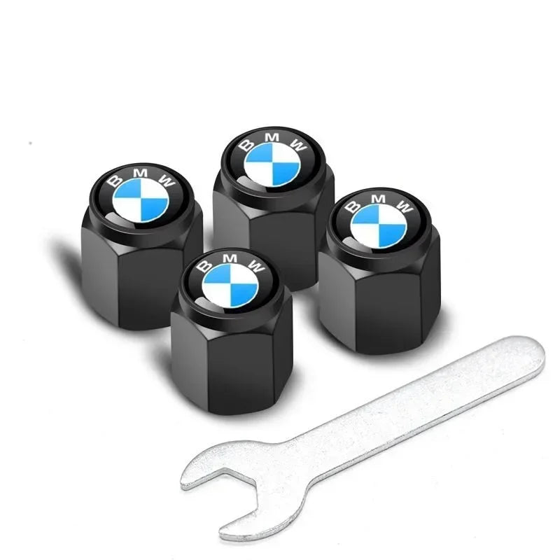 Good 4Pcs Car Wheel Tire Styling Tire Valve Air Nut Cover Car Logo Accessories for BMW E46 E52 E53 E60 E90 E91 F30 F20 F10 F15 M Soldes-ShopOnline