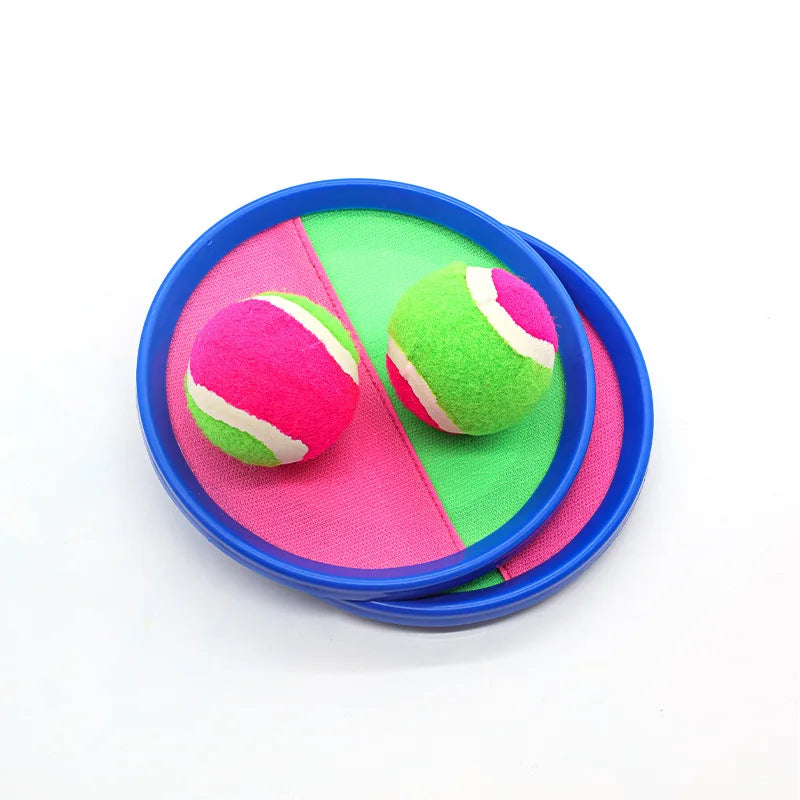 Jeu de Raquettes Balle Collante – 2 Raquettes + 1 Balle, Plage, Jardin & Extérieur, Cadeau Pâques Soldes-ShopOnline