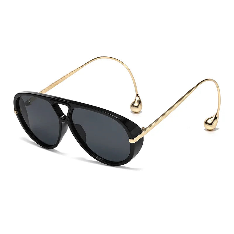 Lunettes de Soleil Oversize GIOIO – Punk Vintage, UV400, Verres Dégradés, CE, Unisexe Soldes-ShopOnline