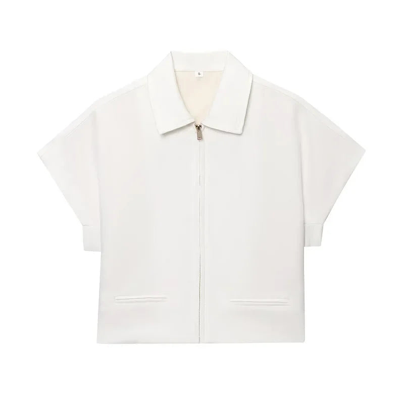 Veste Courte Femme MUJER – Style Varsity Zippée, Été Soldes-ShopOnline
