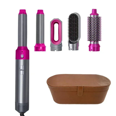 5 in 1 Hair Dryer Hot Comb Set Professional Curling Iron Hair Straightener Styling Tool For Professional Hair Dryer Household Soldes-ShopOnline