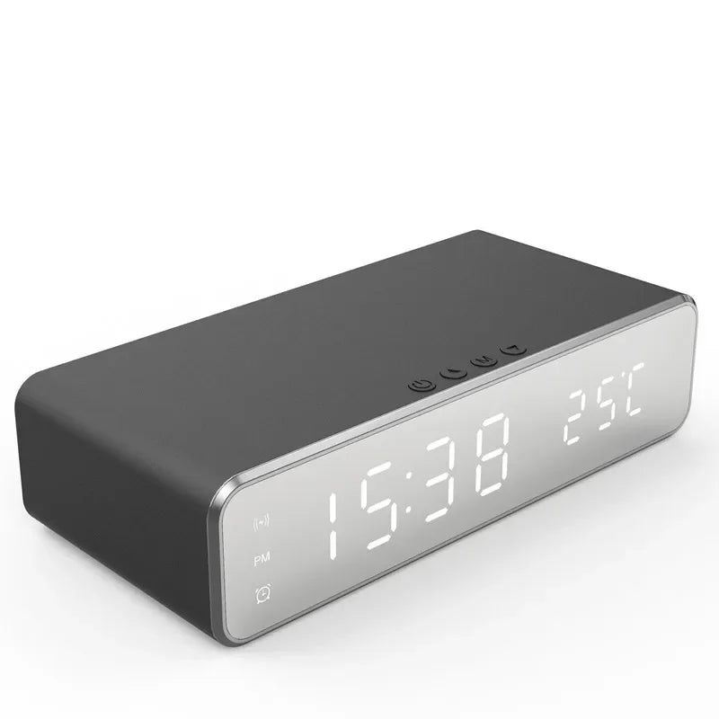 Chargeur Sans Fil VIKEFON – Horloge, Thermomètre & 3 Alarmes, iPhone & Samsung Soldes-ShopOnline