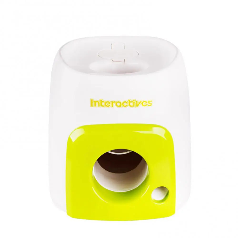 Automatic Dog Ball Launcher with Food Reward - Smart Tennis Ball Thrower Machine for Dogs, Interactive Pet Toy with Chase Traini Soldes-ShopOnline